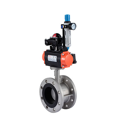 flange center lined buterfly valves