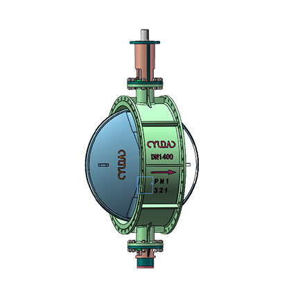 High temperature outside bearing butterfly valve